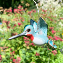 Load image into Gallery viewer, Ruby-Throated Hummingbird Ornament