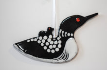 Load image into Gallery viewer, Loon with Chick Ornament