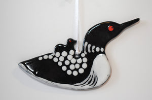 Loon with Chick Ornament