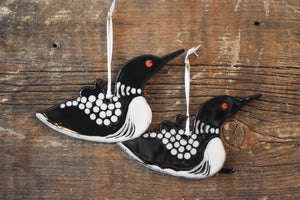 Loon with Chick Ornament