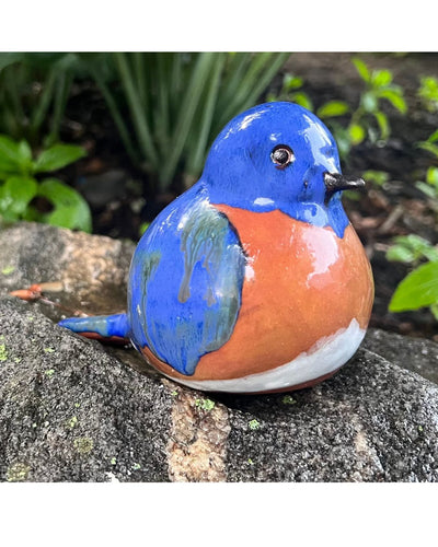 Chunky Bluebird Sculpture