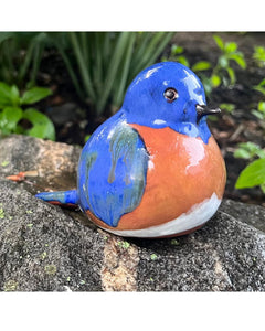 Chunky Bluebird Sculpture