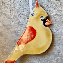 Load image into Gallery viewer, Female Cardinal Ornament