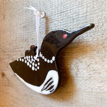Load image into Gallery viewer, Loon with Chick Ornament